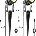 2 Pack Extension Lights Each with 3M/9.84ft Cables for Warm White Landscape Lights, No Plug/Adapter