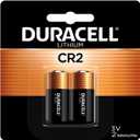 Duracell CR2 3V Lithium Battery, 2 Count (Pack of 1), CR2 3 Volt High Power Lithium Battery, Long-Lasting for Video and Photo Cameras, Lighting Equipment, and More