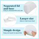 6 Pack Full Sheet Cake Box 26 x 18 x 4 Inch Non Window Bakery Tray Full Sheet Cup Cake Box for Party Bread Display Kitchen Bakery Home Birthday (White)