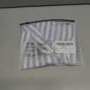 Women's Striped Sleeveless Blouses Button Down Crew Neck Split Summer Vacation Tank Tops (Blue, S)