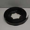 40FT No-Dig Landscape Edging, 2 Inch Tall Heavy Duty Plastic Garden Edging Border with 40 Anchoring Spikes for Lawn, Flower Bed & Decorative Yard (Black)