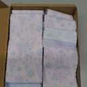 Ganeen 150 Pcs Winter Quilting Fabric Roll 2.56'' Snowflake Fabric Square Jelly Blue Purple Snowflake Patchwork Strips for Christmas Wonderland Decorations DIY Crafts Sewing Handmade Material