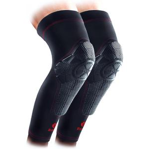 Kuangmi Knee Pads Compression Leg Sleeve for Basketball, Volleyball, Weightlifting, Youth & Adult Sizes(Pair of Sleeves, Small) (Black-2)