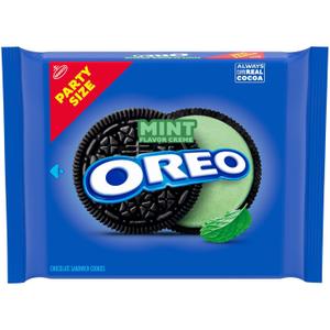 OREO Mint Creme Chocolate Sandwich Cookies, Party Size, 24.95 oz (EXP 03/07/26)
