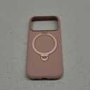 TORRAS Q3 Silicone 360 Spin for iPhone 17 Pro Case with Stand, Fit for MagSafe, Magnetic Ring Kickstand with Camera Control, Liquid Silicone Rubber Soft Phone Case for iPhone 17 Pro 6.3'', Bliss Pink