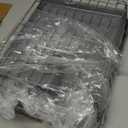 Sakugi Extendable Dish Drying Rack Over Sink with Dish Drainer, Sink Organization and Storage Essentials with Silverware & Utensil Holder, Home and Apartment Decor, 12" W x 16.1~23" L, Silver