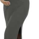 Motherhood Maternity Women's Sleeveless Racerback Rib Knit Midi Pregnancy Bodycon Dress (Medium)