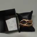 Gosasa Snake Bracelet Watch for Women, Elegant Bangle Wrist Watch with Flexible Wrap Strap Design, Fashion Jewelry Style Quartz Watch, Adjustable Cuff Watch for Dress & Gift (Rose Black)