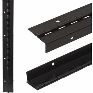 Chaparral Boat Offset Piano Hinge | 16 x 1 7/8 Inch Black 16 Gauge SS