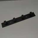 Coat Rack Wall Mount, Metal Coat Hanger with 4 Hooks, Heavy Duty, Black, 1 Pcs