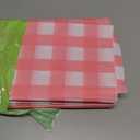 Pureegg Plastic Table Cloth Disposable 10 Pack, 54 x 108 Inch Table Cloths, Party, Picnic, Decorative Gingham Tablecloths, Rectangle, Red and White Checkered Cover, Leakproof & Sturdy, Red Plaid