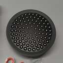 High Pressure Shower Head  AntiClogging Silicone Nozzles  2.5 GPM Removable Restrictor  Easy to Clean Adjustable Replacement  easy to install with Plumbers Tape  6 inch  Matte Black Finish