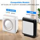 HEPA Replacement Filter Set Compatible with Coway Airmega AP-1512HH & 200M 2 True HEPA + 4 Activated Carbon Filters for Home Air Purifier Easy Install