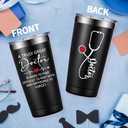 Doctor Gifts for Men - Doctor Appreciation Gift - Doctors Day, Graduation Gifts for Doctors, Physician, Dr - 20oz Insulated Tumbler (Black)