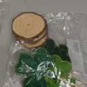 Panelee 3 Pcs St Patrick's Day Table Centerpieces, Tall Standing Felt Shamrock Tabletop Decor, Freestanding Fabric Clover Decorations for Tiered Tray & Office Desk(Green Series)