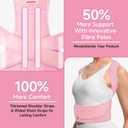 Posture Corrector for Women, Back Brace Support for Upper and Lower Back Pain Relief, Adjustable for Back straightener, Spine Alignment, Scoliosis, Hunchback, Spine Corrector (L ( Waistline 30.5"-37" ), Pink)