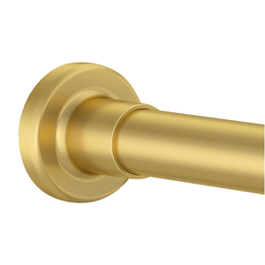 Shower Curtain Rod Adjustable 32"-68", Tension Gold Shower Curtain Rod No Drilling Stainless Steel Rust Proof for RV Bathroom Shower Stall Apartment,  32"-68"