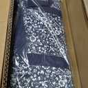 Yellow Mountain Imports American Mahjong Game Set, Blue Calico with Floral Blue Soft Case - All-in-One Racks with Pushers, Wright Patterson Scoring Coins, Dice, and Wind Indicator