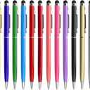 innhom 12 Pack Stylus Pens for Touch Screens Stylus Pen for ipad Compatible with iPad iPhone Tablets Samsung Kindle and Black Ink Ballpoint Pens-2 in 1 Stylists Pens