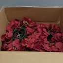 NUPTIO Flower Ball Arrangement Bouquet - 2 Pcs 9.5 inch Diameter Crimson Fake Flowers Roses Balls for Centerpieces Tables - Artificial Rose Arrangements for Wedding Centerpiece Table Decorations (Burgundy)