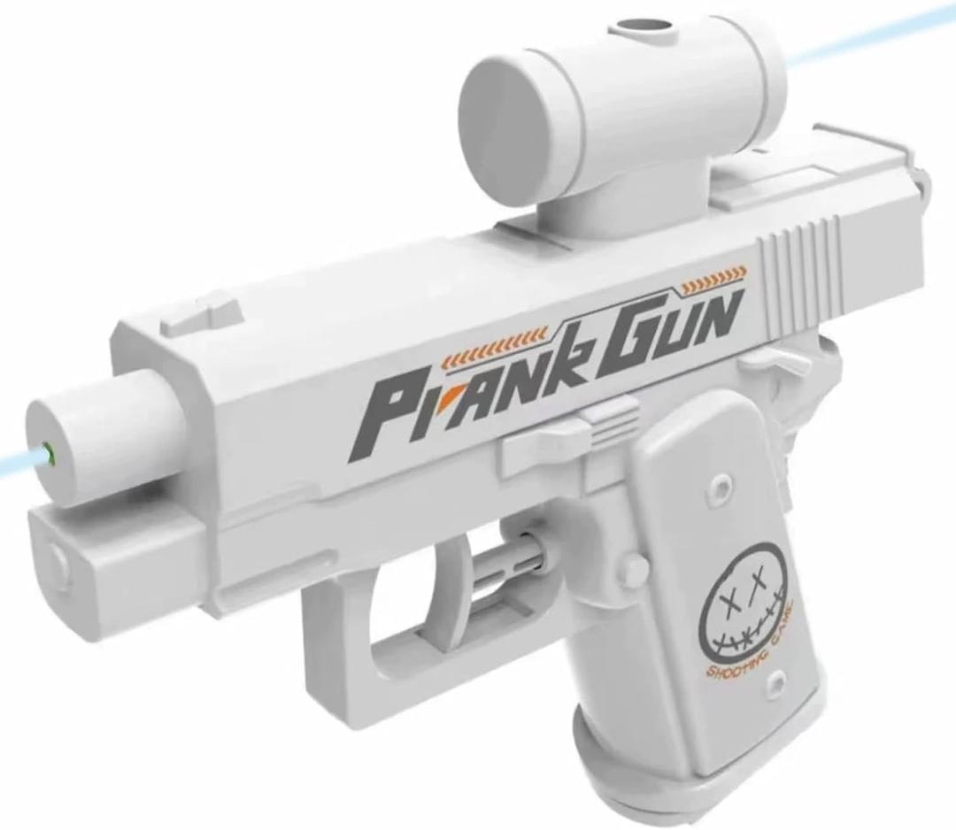 Prank Water Gun, Prank Squirt Gun, Compulsive Two-Way Water Guns, Reverse Prank Surprise Water Guns - Shoots Back at User! Hilarious Novelty Toy for Parties & Summer Fun (White)