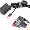 EN-EL15 Dummy Battery AC Power Adapter Kit Continuous Power Supply by Type-C PD/QC Power for Nikon Z5 Z6 Z7 Z8 D610 D750 D800 D810 D850 D7500 D7200 D7100 (EN-EL15 Type-C Adapter)