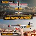 BEZGAR RC Plane, Drones for Kids, 6-axis Gyro Remote Control Airplane, RC Helicopter, Easy Control for Beginners Toys with Colorful LED Navigation Lights Yellow