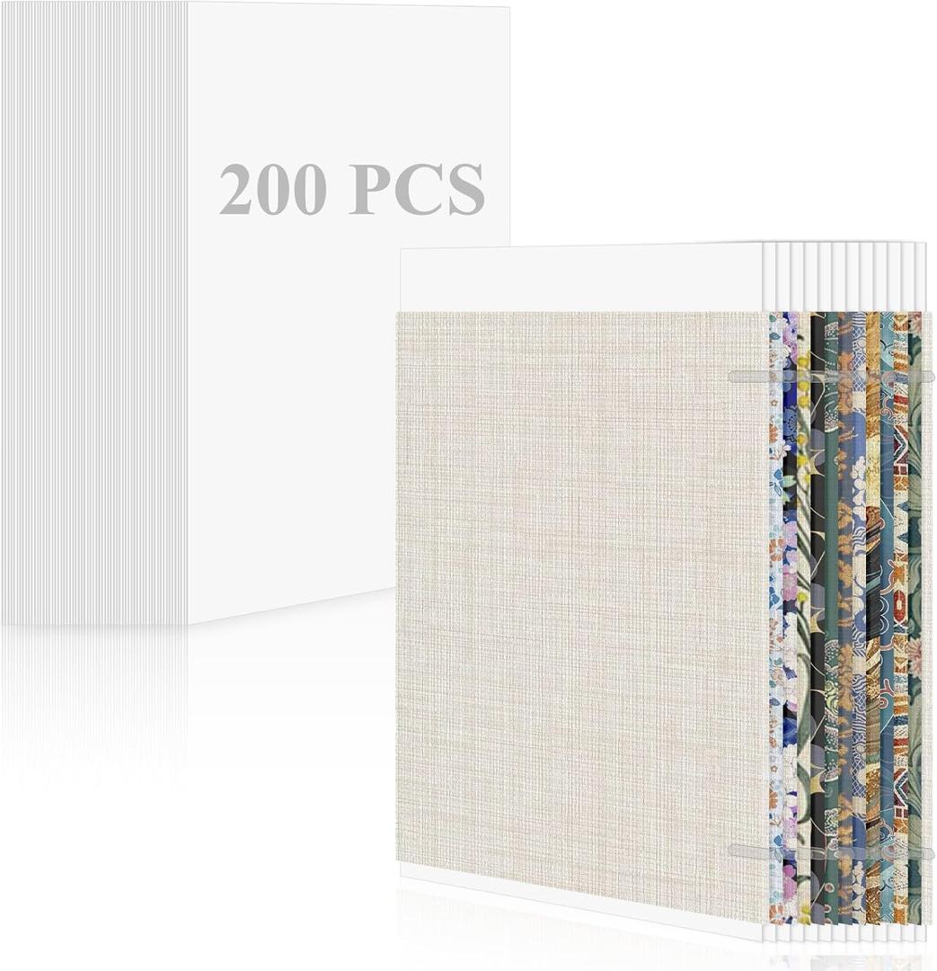 LDHHYH 200 Pack 7.5 x 10.5 Inch Fabric Organizer Boards, Comic Book Boards for Fabric Storage, Thickened Fabric Backing Boards Poster Board for Folding and Storing Cloth Straight