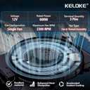 KELOKE Engine Radiator Cooling Fan Assembly with Brushless Motor Compatible with Jeep 2012-2017 Wrangler, 2018 Wrangler JK, V6 3.6L, Replace# 68143894AB 621-601 68143894AA
