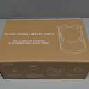 Clear Ice Cube Maker, 2.5" Stainless Steel Ice Ball Maker Mold for Whiskey & Cocktails, Non-BPA Premium Silicone Ice Cube Molds, Easy-Release Sphere Ice Maker, Bourbon Gifts for Men (2 PACK) (Black)