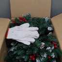 Set of 2 Christmas Planter/Urn Fillers Outdoor Front Porch, Artificial Prelit Christmas Tree, Holiday Pot Fillers with Multi-Color Lights, Outdoor Christmas Decorations Yard