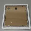 Wocred Set of 2 Farmhouse Square True Mirrors,Vintage Style Barn Wood Wall Decor, Accent Mirrors for Bathroom Renovation,Bedrooms,Living Rooms (12x12)