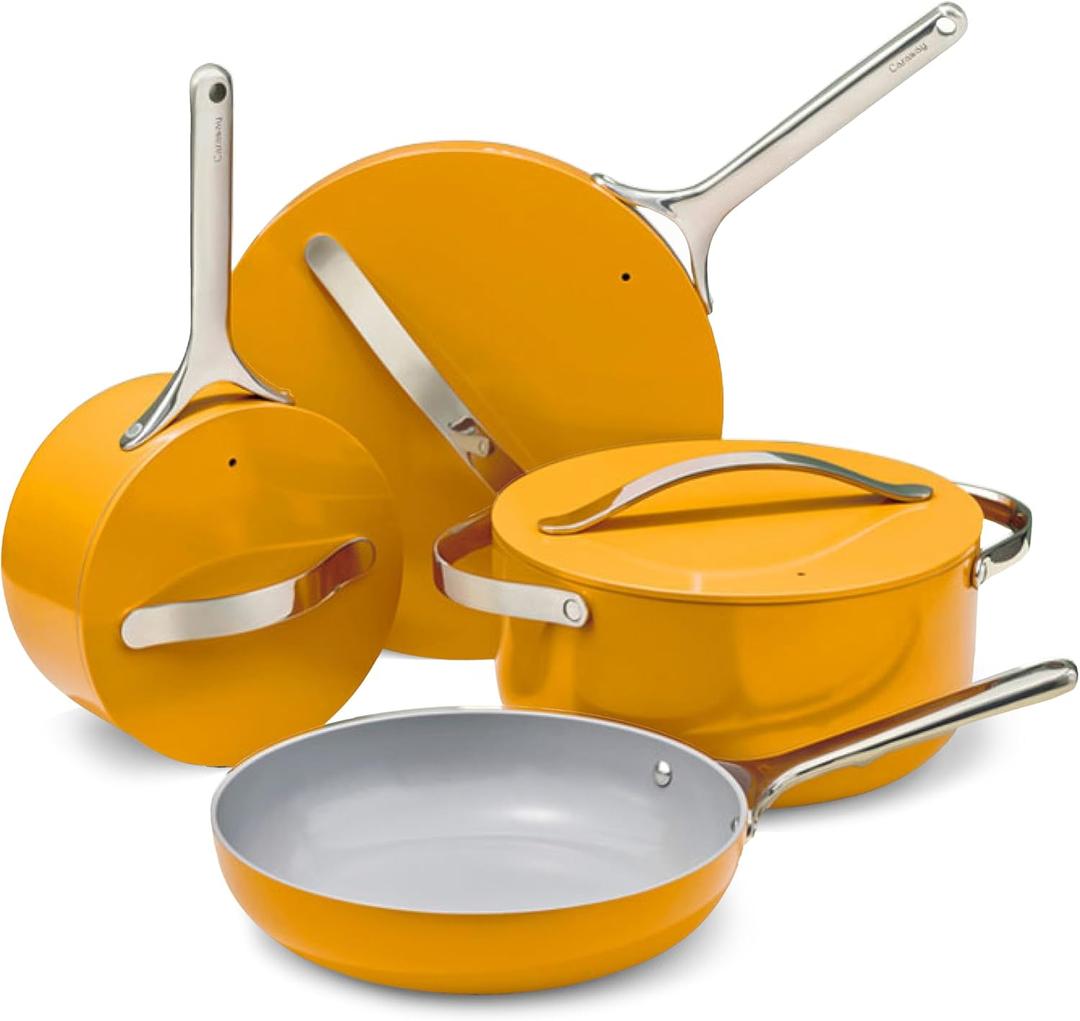 Caraway 12-Piece Non-Stick Ceramic Cookware Set, 12pc Set