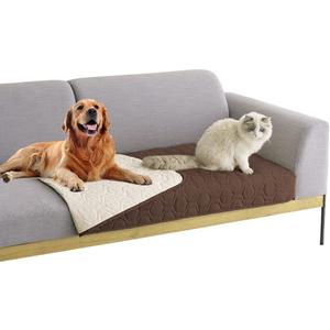 Waterproof and Anti-Slip Dog Bed Cover and Pet Blanket Sofa Pet Bed Mat car Incontinence Mattress Protectors Furniture Couch Cover for Most Cats Dogs, Pets30x70-Chocolate (30x70Inch (Pack of 1))