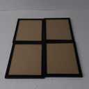 HAUS AND HUES 4x6 Black Oak Frame Set of 4 - Rustic Wooden Photo Holders for Gallery Display