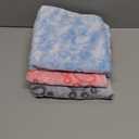 3 Pack Dog Blankets for Small Dogs, 23''x16'' Washable Dog Blanket, Soft Pet Blankets for CatRabbitGuinea Pig Small Animal Fleece Bedding Cute Claw Pattern Rabbit Bedding (Paw Print)