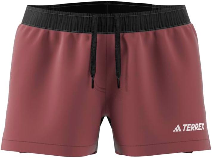 Adidas Women's Trail Shorts (Large/3" Inseam, Quiet Crimson)