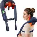 Beleduc Neck and Shoulder Massager with Soothing Heat, Cordless Neck Back Massager, Upgrad 4D Shiatsu Deep Kneading Massage for Back Shoulder