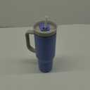 Owala Stainless Steel Triple Layer Insulated Travel Tumbler with Spill Resistant Lid, Straw, and Carry Handle, BPA Free, 40 oz, Light Purple (Whimsical Daydream)