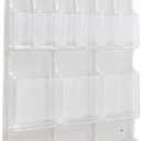 Safco Reveal Literature Rack, 12 Pamphlet and 6 Magazine Holder, Wall-Mounted Brochure Organizer, Acrylic, Clear