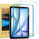 SPARIN 2 Pack Screen Protector for iPad Air 11-inch M3 2025 & M2 2024, (iPad Air 7th/6th Generation), Tempered Glass-Apple Pencil Pro & Case Compatible, Anti-Scratches, High Definition