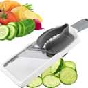 Multi Handheld Mandoline Slicer with Adjustable Stainless Steel Blade - Vegetable Grater Cucumber Slicer - Cheese Grater