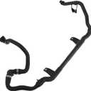 INFINAUTO Radiator Hose Heater Hose No.17127548229 for BMW 135i 3.0L 2008-2010 for BMW 335i 3.0L 2007 Black Plastic 1 Pc Thermostat Heating Device Return Pipe