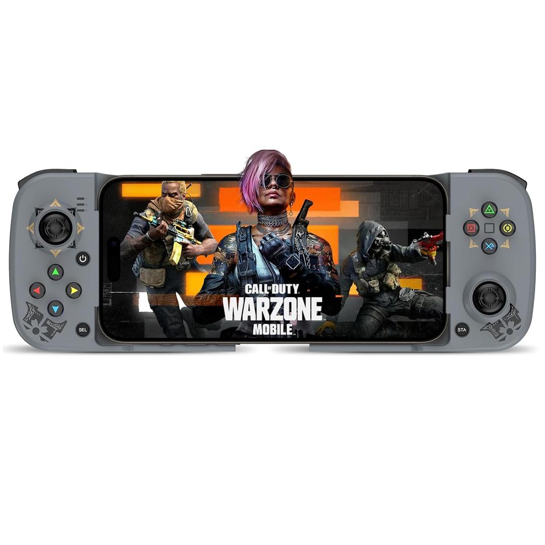 Joso Phone Controller for iPhone/Android Support Phone Case, Mobile Gaming Controller with Ergonomic Design - Wireless Gamepad for Cloud Gaming & PS Remote Play (Grey)