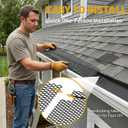 60 ft Gutter Guard (20 Pack) - 6 Inch Black Coated Steel Micro Mesh - Fits 4 or 5 or 6 Inch K Style Gutters - Snap In Leaf Guard Protection - Easy DIY Rain Gutter Screens Covers for Leaves
