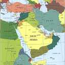 3 x Middle East CIA Map - Iraq Iran Israel Political 2003 Wall Poster - Palestine, Gaza Strip, West Bank, Lebanon War -Unframed Home Schooling Classroom (16"x19")