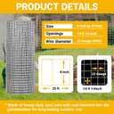 8in x 25ft Hardware Cloth Chicken Wire - 1/4 Inch 23 Gauge Hot Dipped Galvanized After Welding Welded Wire Mesh, Rust-Proof Fencing for Gardens, Chicken Coops & Poultry Netting