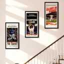 Upsimples 11x22 newspaper frame, Display Pictures 10x20 with Mat or 11x22 Without, Wall Hanging Photo Frame, Black, 1 Pack