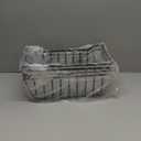 Freezer Organizer Bins, 4 Pack Stackable Chest Freezer Organizer for 5-7 Cu.FT Deep Freezer Sort Frozen Meats and Food, Freezer Storage Baskets with Handles Easy Reach from Bottom, Black