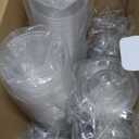 Turbo Bee 200 Sets 12 OZ Clear Plastic Cups with Lids and Straws, Disposable To Go Iced coffee cups with lids for Cold Drinks, Smoothie, and Slushie